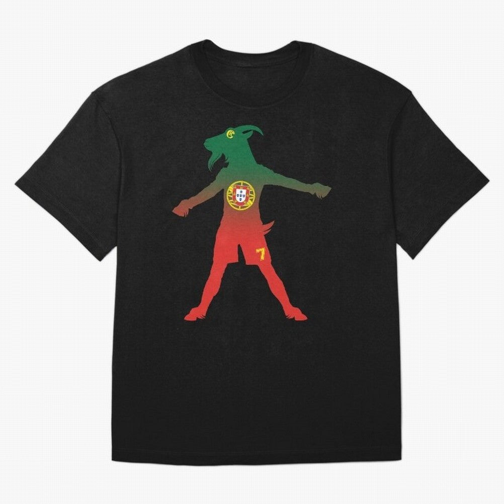 Cristiano Ronaldo GOAT Oversized T-Shirt Show Your Love for FIFA World Cup 2026 USA Canada Mexico Spirit, Featuring France, Mbappe and Neymar, Vintage Soccer Flavor, Modern Football Stars, National Flags and Final Night Emotion; Perfect for