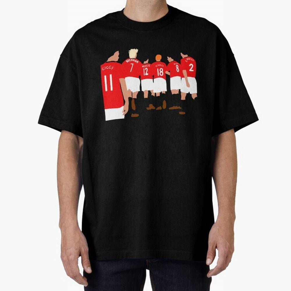 Class of 92 - Manchester United Legends Oversized T-Shirt Show Support during Global Football Passion for FIFA World Cup 2026 Group Stage, Driven by Neymar, Brazil, Portugal and Argentina, Goal Celebration Energy, Supporter Heritage, Football Icons
