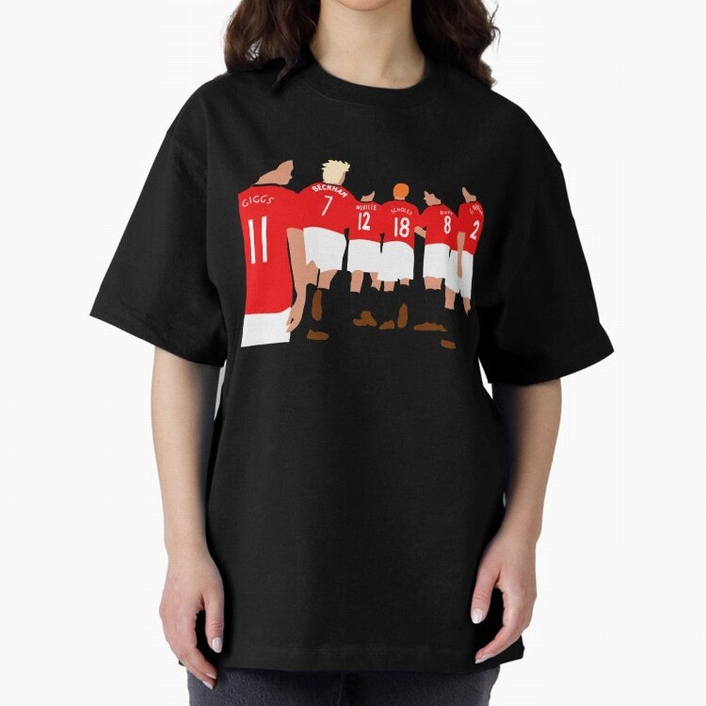 Class of 92 - Manchester United Legends Oversized T-Shirt Show Support during Global Football Passion for FIFA World Cup 2026 Group Stage, Driven by Neymar, Brazil, Portugal and Argentina, Goal Celebration Energy, Supporter Heritage, Football Icons