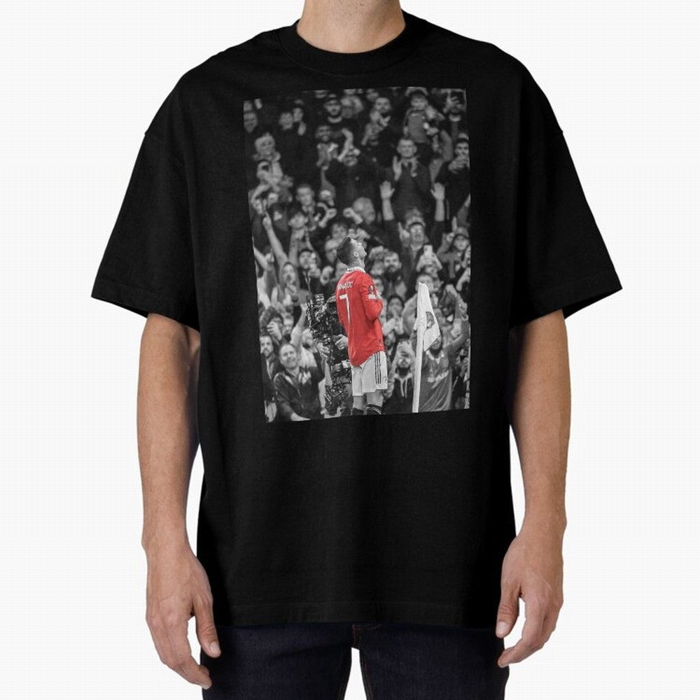 Cristiano Ronaldo Manchester United Oversized T-Shirt Represent Football Lovers during the FIFA World Cup 2026 Journey through Messi, Neymar and Mbappe Highlights, England and Germany Pride, Game Day Rituals, Football Legends, Country Pride and the