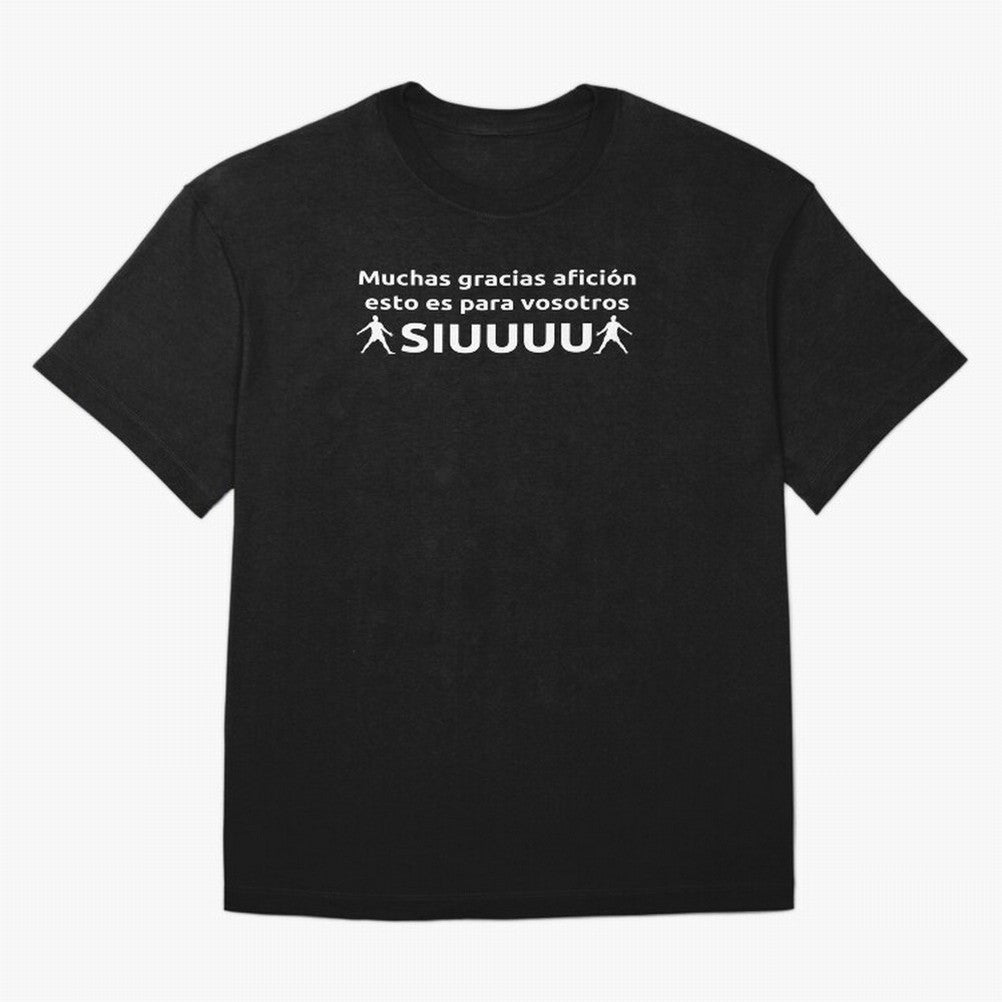 Muchas gracias afici¨®n, esto es para vosotros Siuuu Oversized T-Shirt Bring FIFA World Cup 2026 USA Canada Mexico Capturing Messi, Argentina, France and Brazil Energy, Football Passion, Legendary Performances, Festival Vibes and Supporter