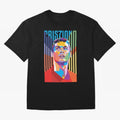 CR7 Pop Art Oversized T-Shirt Carry National Pride through FIFA World Cup 2026 Group Stage Spirit, Driven by Argentina and Brazil, Mbappe and Neymar, Match Day Excitement, Supporter Culture, Golden Goals and Global Football Passion; Built for