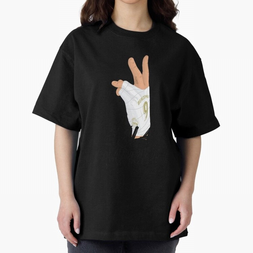 Hala Madrid No 9, Los BLancos Oversized T-Shirt Build FIFA World Cup 2026 Spirit, Filled with France and Portugal, Haaland, Goal Celebration Energy, Supporter Heritage, Football Icons and Worldwide Tournament Joy; Perfect for Fans, Collectors,