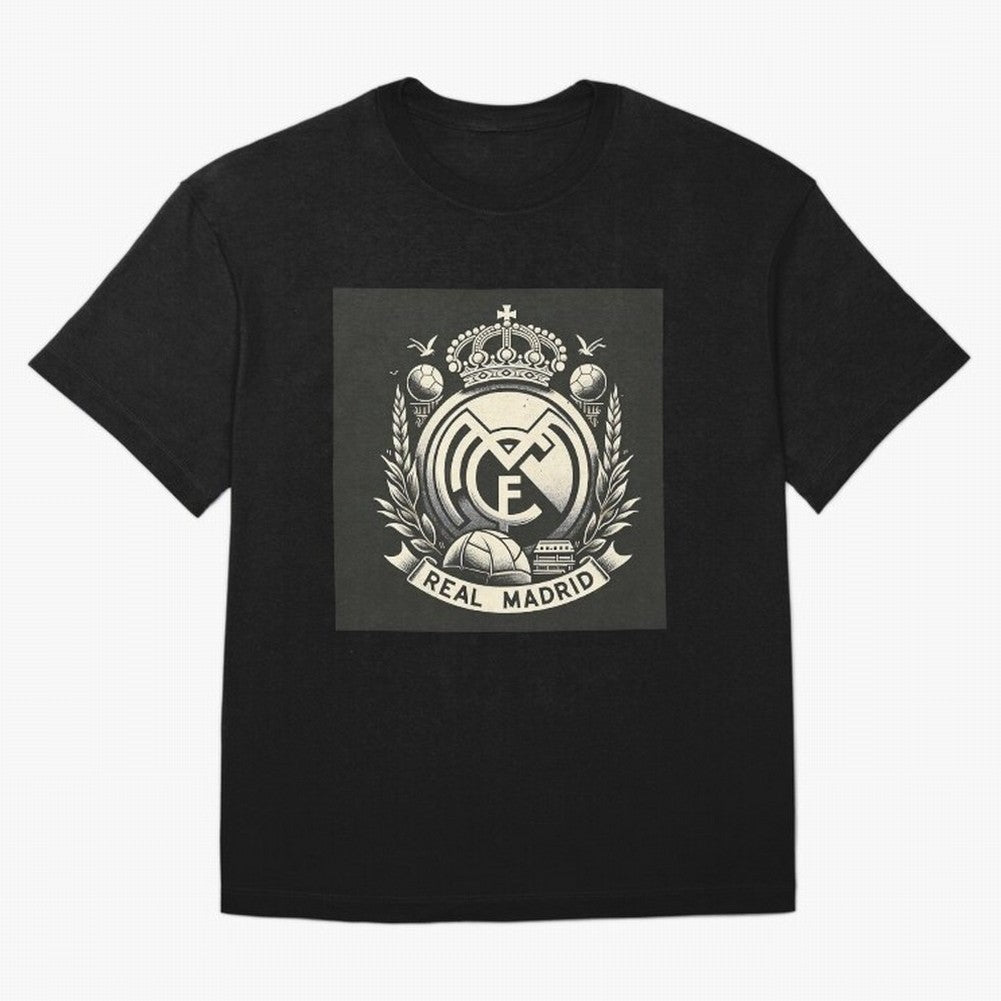 VIntage Style Real Madrid Logo Oversized T-Shirt Stand Proud for FIFA World Cup 2026 Spirit, Built around France, Mbappe, Retro Football Energy, Iconic Rivalries, Trophy Chase Drama and Stadium Atmosphere; Ideal for Passionate Fans Who Love