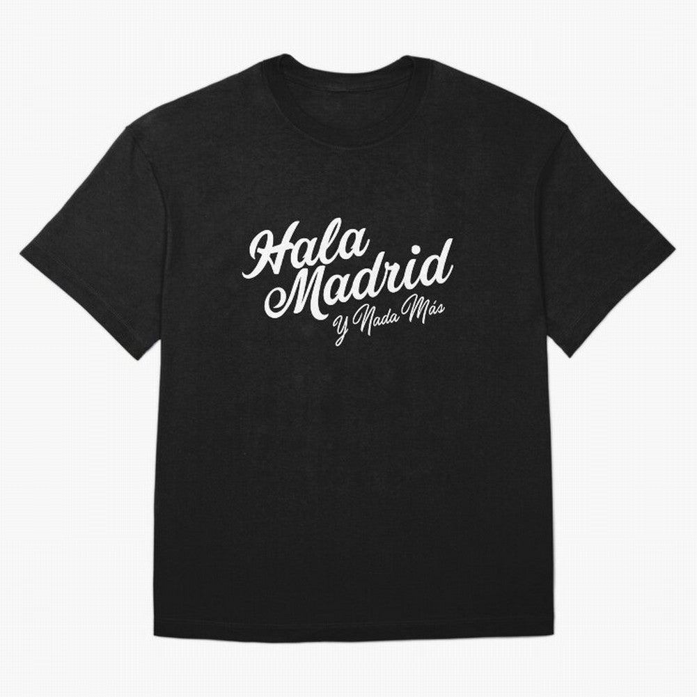 HALA MADRID Oversized T-Shirt Wear the Spirit of Global Football Passion for FIFA World Cup 2026 Group Stage, Highlighting Messi, Neymar and Mbappe, England, France and Netherlands, Fan Favorite Moments, National Team Passion, Big Match Drama and