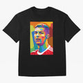 Cristiano Ronaldo Wpap Pop Art Oversized T-Shirt Celebrate the Next Chapter of Global Football Passion for FIFA World Cup 2026 USA Canada Mexico, Inspired by Haaland, Spain, Match Day Excitement, Supporter Culture, Golden Goals and Global Football