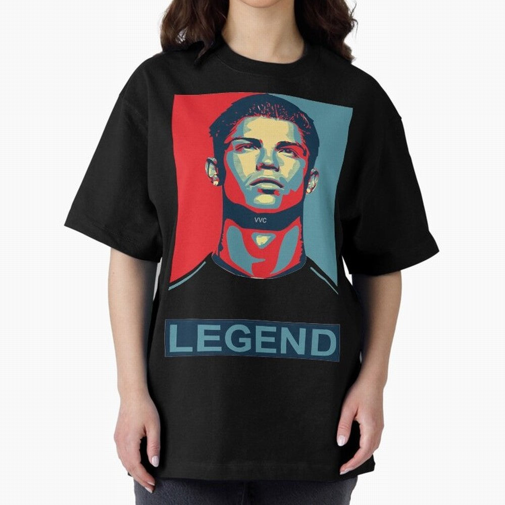 cristiano ronaldo legend Es Oversized T-Shirt Honor FIFA World Cup 2026 USA Canada Mexico Celebrating Messi, Brazil Energy, Champion Mindset, Group Stage Buzz, Knockout Tension and Passionate Fan Culture; Perfect for Supporters Who Want Bold