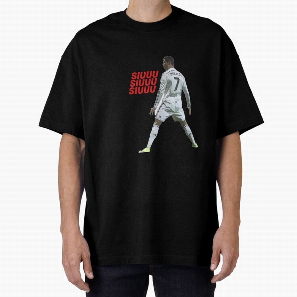 SIUUU #25 Oversized T-Shirt Support the Legends of Match Day Hype around FIFA World Cup 2026, Neymar, Argentina, Stadium Memories, Football Loyalty, International Chants and Championship Tradition; Ideal for Football Dads, Football Moms, Friends,