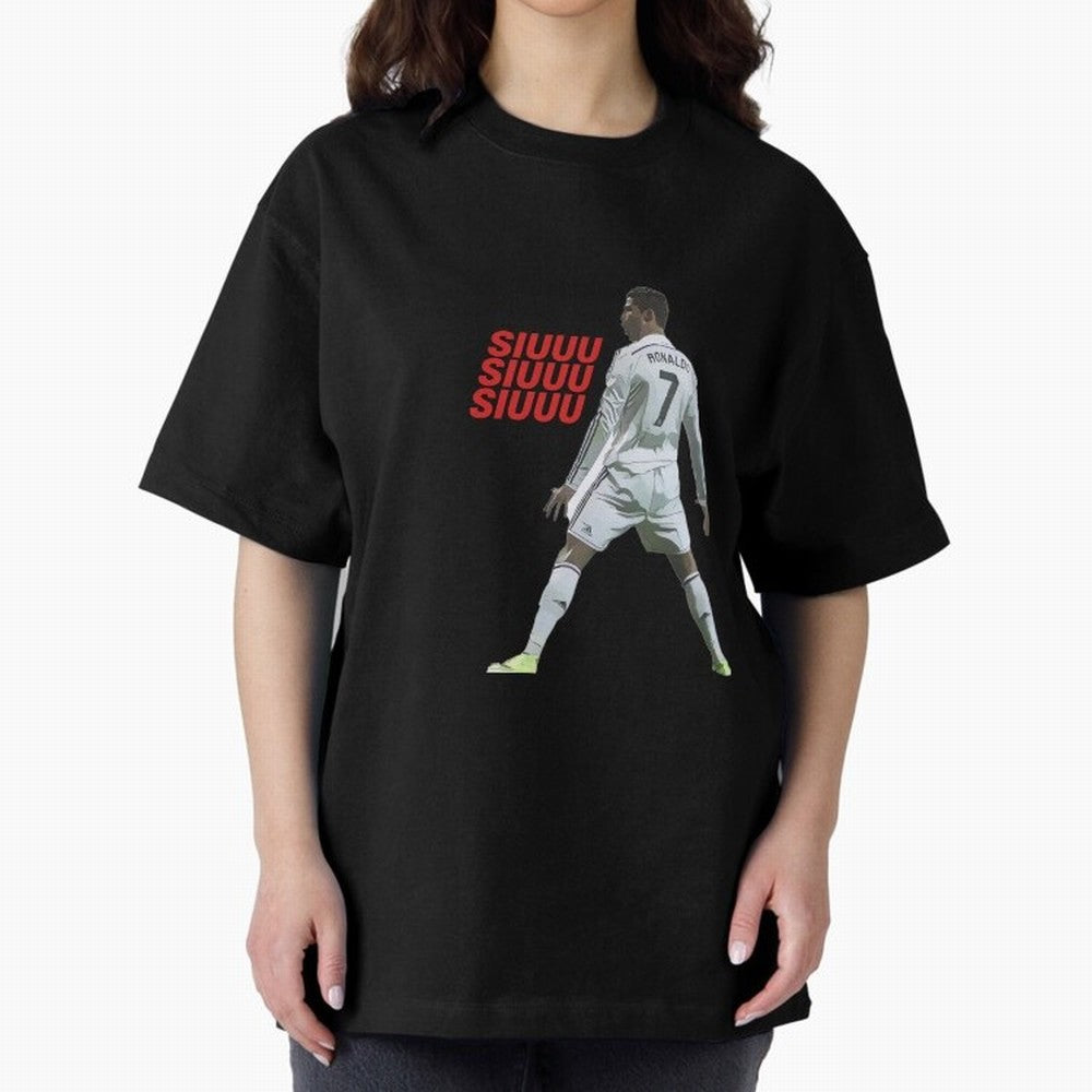 SIUUU #25 Oversized T-Shirt Support the Legends of Match Day Hype around FIFA World Cup 2026, Neymar, Argentina, Stadium Memories, Football Loyalty, International Chants and Championship Tradition; Ideal for Football Dads, Football Moms, Friends,