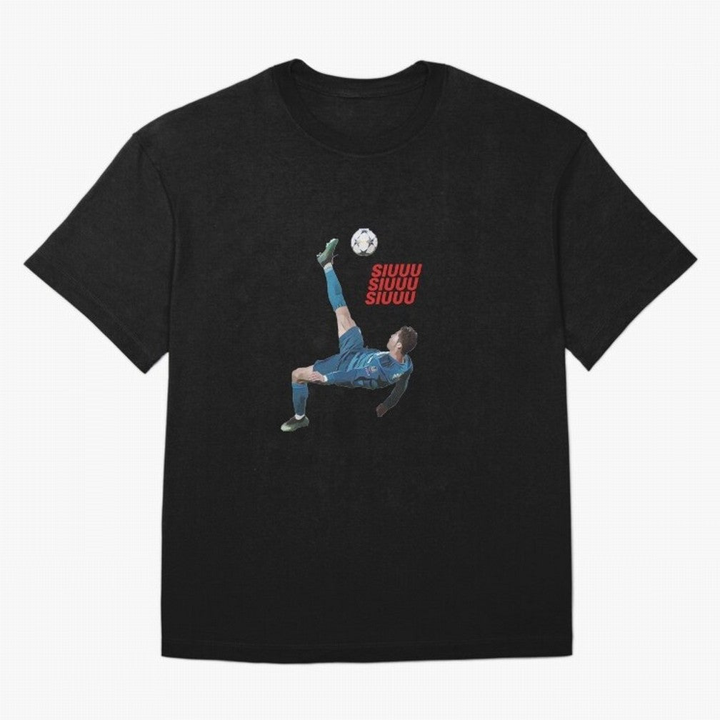SIUUU #33 Oversized T-Shirt Keep Football History Alive during Global Football Passion for FIFA World Cup 2026, Built around Cristiano Ronaldo, France, Football Passion, Legendary Performances, Festival Vibes and Supporter Community; Perfect for