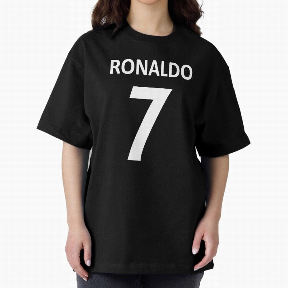 RONALDO NO.7 Oversized T-Shirt Stand Out with Spirit from FIFA World Cup 2026 Spirit, Centered on Portugal, Cristiano Ronaldo, Stadium Chants, National Pride, Trophy Dreams and Unforgettable Football Memories; Made for Collectors Who Enjoy Iconic
