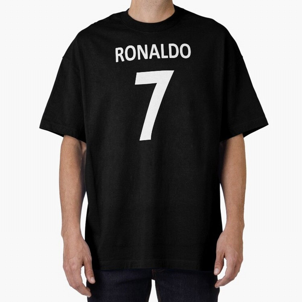 RONALDO NO.7 Oversized T-Shirt Stand Out with Spirit from FIFA World Cup 2026 Spirit, Centered on Portugal, Cristiano Ronaldo, Stadium Chants, National Pride, Trophy Dreams and Unforgettable Football Memories; Made for Collectors Who Enjoy Iconic