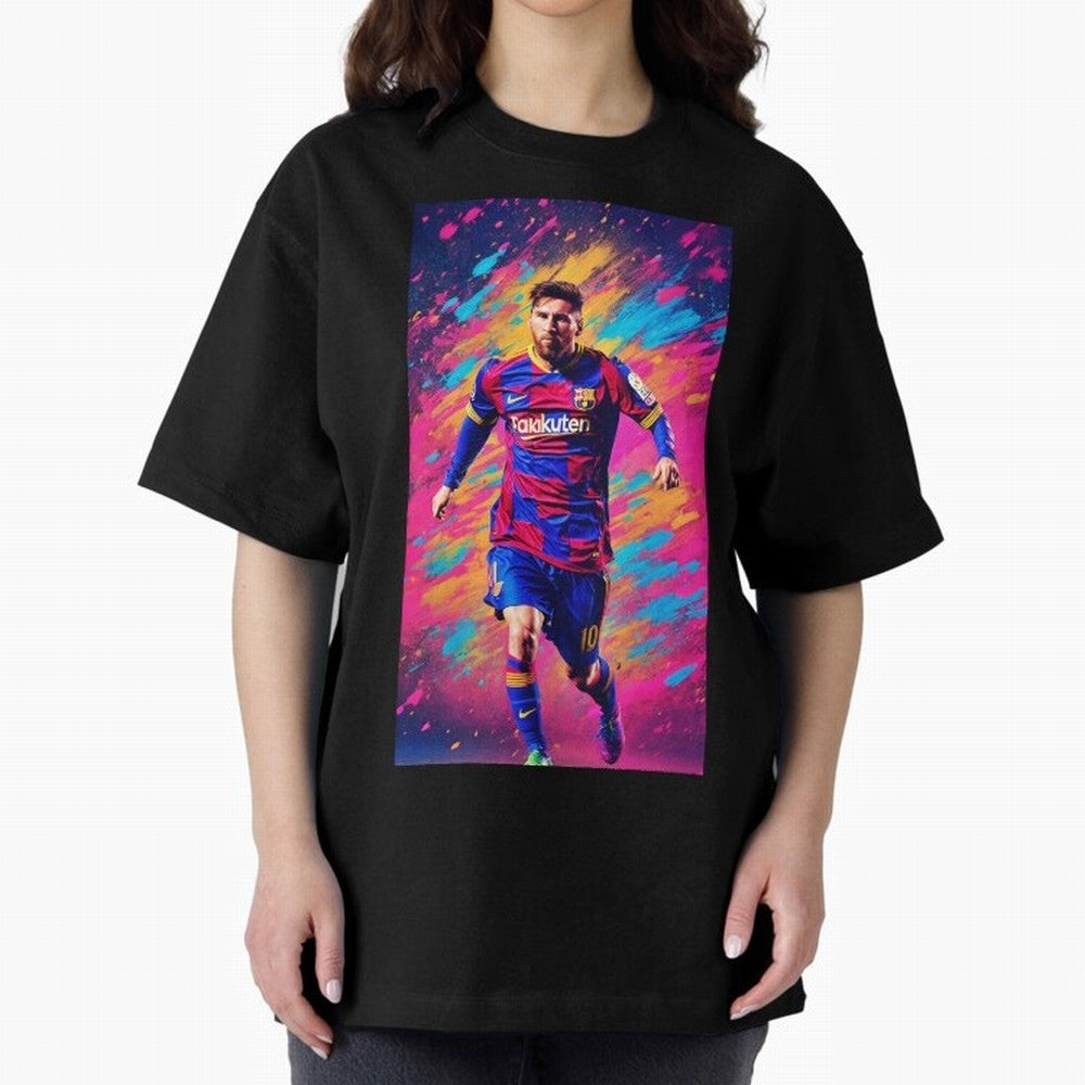 Lionel Messi Oversized T-Shirt Make Every Match About Match Day Hype around FIFA World Cup 2026, Neymar, Haaland and Cristiano Ronaldo, Portugal, Spain and Germany, Championship Spirit, Famous Goals, Roaring Crowds and International Football Unity;
