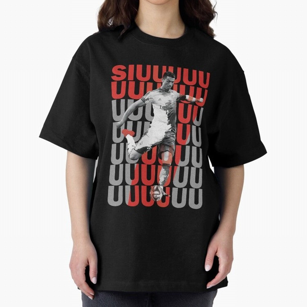 Siuuuuuu Cristiano Ronaldo Oversized T-Shirt Bring Retro Soccer Energy to FIFA World Cup 2026 Group Stage Spirit, Driven by Portugal, Spain and Germany, Haaland and Mbappe, Football History, Final Match Energy, Crowd Noise and Once in a Lifetime