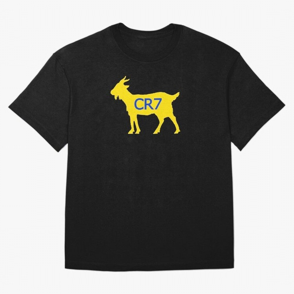 CR7 GOAT Yellow Al Nassr Oversized T-Shirt Bring Trophy Dreams to the FIFA World Cup 2026 USA Canada Mexico Journey through Haaland and Mbappe Highlights, Spain Pride, Football Festival Excitement, Trophy Ambitions, Country Rivalries and Star