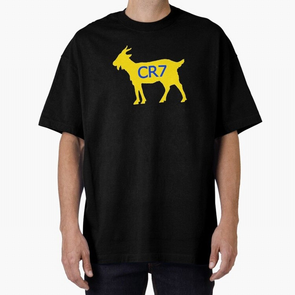 CR7 GOAT Yellow Al Nassr Oversized T-Shirt Bring Trophy Dreams to the FIFA World Cup 2026 USA Canada Mexico Journey through Haaland and Mbappe Highlights, Spain Pride, Football Festival Excitement, Trophy Ambitions, Country Rivalries and Star