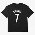SIUUU Oversized T-Shirt Represent the Passion of FIFA World Cup 2026 Group Stage Spirit, Driven by Brazil, Portugal and Argentina, Messi and Cristiano Ronaldo, Supporter Pride, Iconic Celebrations, Legendary Names and Global Match Day Energy; Ideal