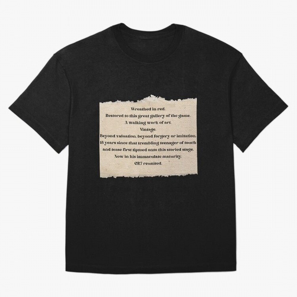 Cristiano Ronaldo Peter Drury Oversized T-Shirt Feel the Trophy Chase of the FIFA World Cup 2026 Group Stage Journey through Haaland and Mbappe Highlights, England, France and Netherlands Pride, Vintage Soccer Flavor, Modern Football Stars,