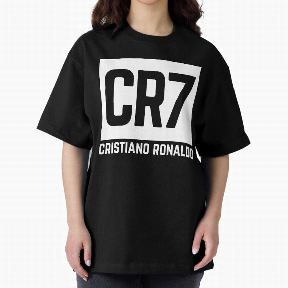 Cristiano Ronaldo white Oversized T-Shirt Bring Match Day Fire to FIFA World Cup 2026 USA Canada Mexico with Cristiano Ronaldo, Haaland and CR7, France and Portugal Energy, Classic Soccer Heritage, Championship Pressure, Fan Loyalty and