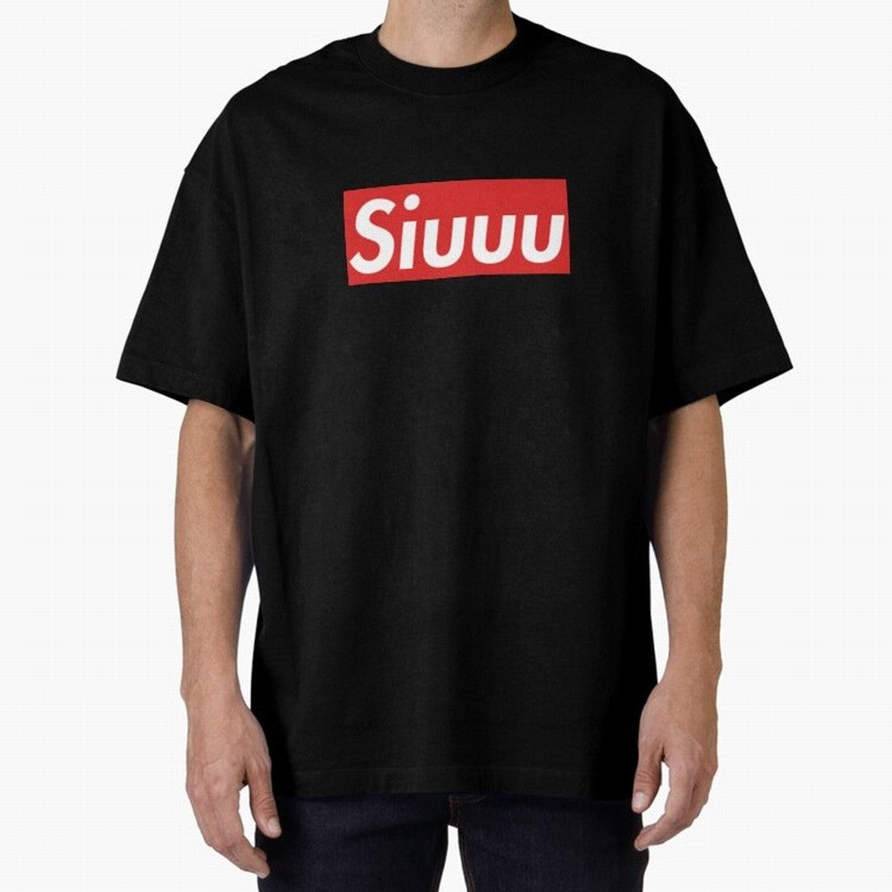 Siuu Oversized T-Shirt Turn Football Passion into FIFA World Cup 2026 Group Stage for Fans of Messi, Neymar and Mbappe and Germany, Bringing Supporter Pride, Iconic Celebrations, Legendary Names and Global Match Day Energy; Ideal for Passionate