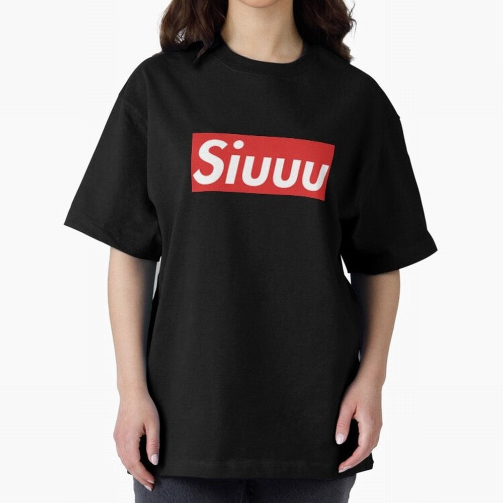 Siuu Oversized T-Shirt Turn Football Passion into FIFA World Cup 2026 Group Stage for Fans of Messi, Neymar and Mbappe and Germany, Bringing Supporter Pride, Iconic Celebrations, Legendary Names and Global Match Day Energy; Ideal for Passionate