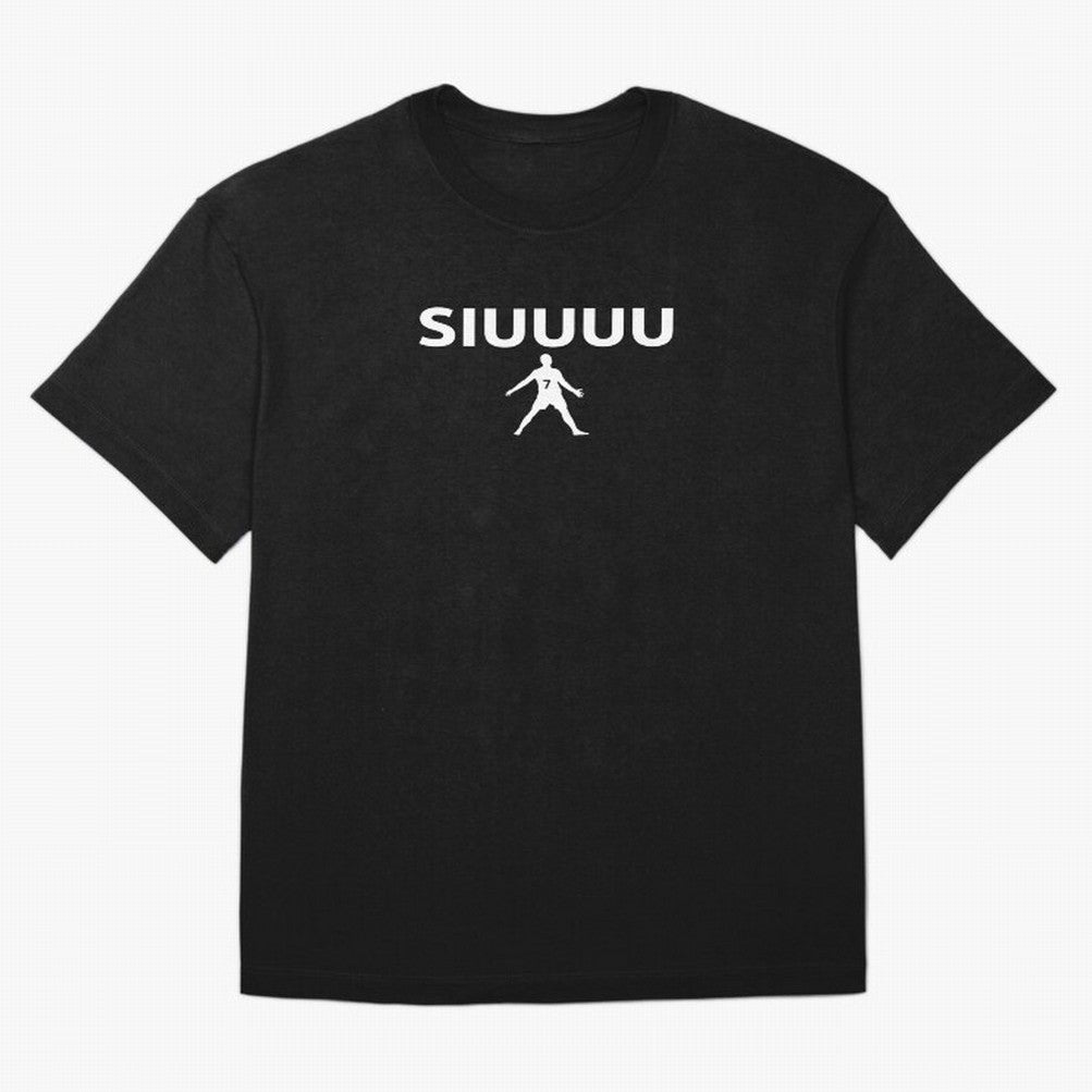 Siuuu Oversized T-Shirt Refresh Global Football Passion for FIFA World Cup 2026 USA Canada Mexico, Made for Messi, CR7 and Mbappe, Brazil, Champion Mindset, Group Stage Buzz, Knockout Tension and Passionate Fan Culture; Ideal for Passionate Fans