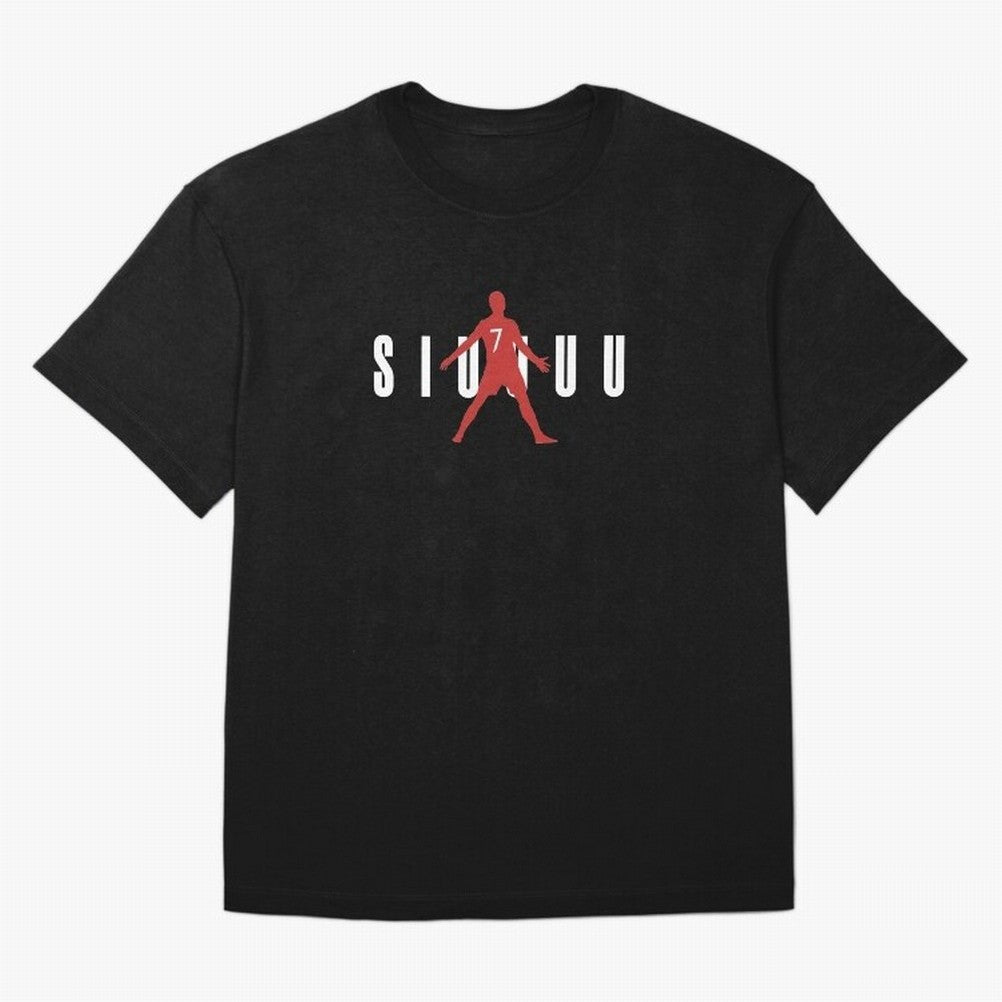 Cristiano Ronaldo Manchester United Siuuuu Oversized T-Shirt Celebrate the Biggest Stage of FIFA World Cup 2026 USA Canada Mexico for Fans of CR7 and Messi and England, Bringing Championship Spirit, Famous Goals, Roaring Crowds and International