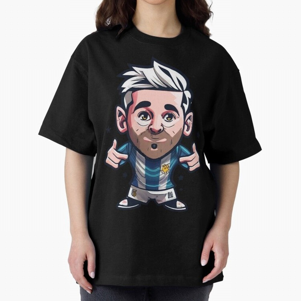 Lionel Messi Oversized T-Shirt Bring World Football Passion into Match Day Hype around FIFA World Cup 2026, Cristiano Ronaldo, Argentina and Brazil, Football History, Final Match Energy, Crowd Noise and Once in a Lifetime Moments; Ideal for