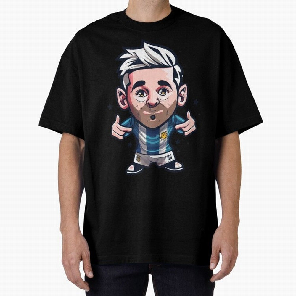 Lionel Messi Oversized T-Shirt Bring World Football Passion into Match Day Hype around FIFA World Cup 2026, Cristiano Ronaldo, Argentina and Brazil, Football History, Final Match Energy, Crowd Noise and Once in a Lifetime Moments; Ideal for