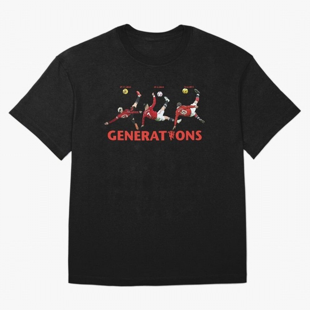 Generations of Manchester United Oversized T-Shirt Stand with FIFA World Cup 2026 Group Stage Spirit, Centered on France, Mbappe, Vintage Soccer Flavor, Modern Football Stars, National Flags and Final Night Emotion; Created for Match Day Parties,