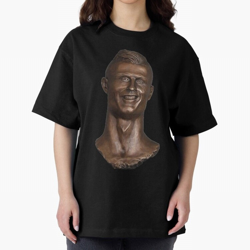 Cristiano Ronaldo Bust Scary Oversized T-Shirt Celebrate Unforgettable Nights in FIFA World Cup 2026 Group Stage Spirit, Built around Argentina, France and Brazil, CR7 and Messi, Supporter Pride, Iconic Celebrations, Legendary Names and Global