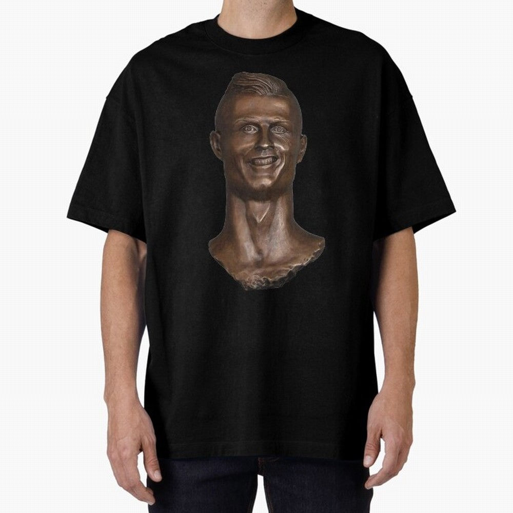 Cristiano Ronaldo Bust Scary Oversized T-Shirt Celebrate Unforgettable Nights in FIFA World Cup 2026 Group Stage Spirit, Built around Argentina, France and Brazil, CR7 and Messi, Supporter Pride, Iconic Celebrations, Legendary Names and Global