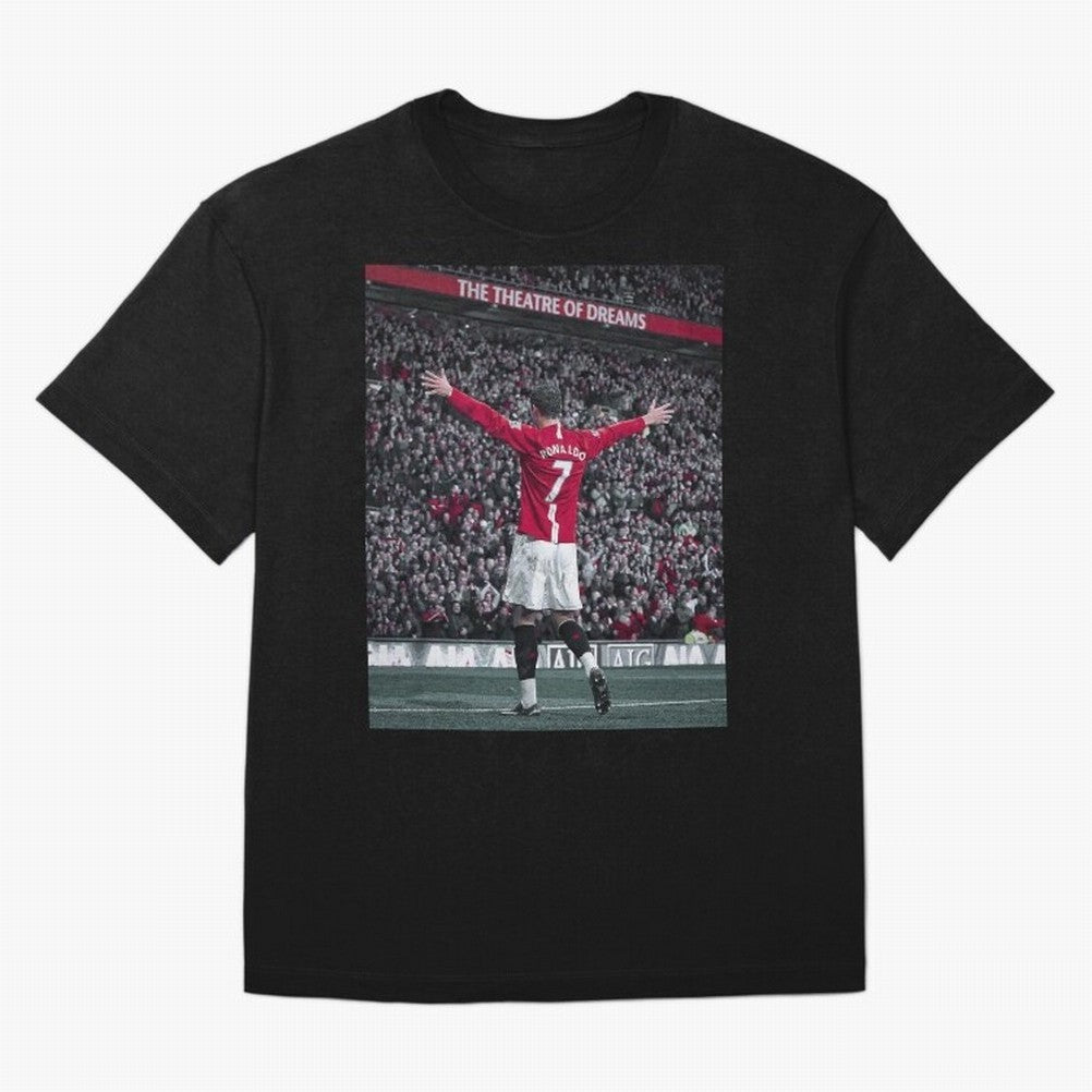 Cristiano Ronaldo Manchester United Oversized T-Shirt Honor FIFA World Cup 2026 Group Stage for Fans of CR7 and Spain and Netherlands, Bringing Goal Celebration Energy, Supporter Heritage, Football Icons and Worldwide Tournament Joy; Made for Die