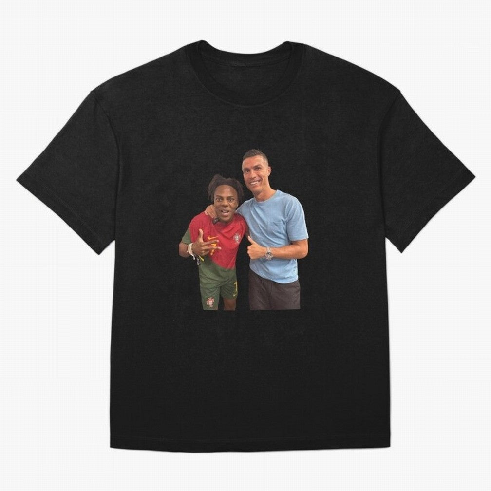 ISHOWSPEED MET RONALDO Oversized T-Shirt Represent Fans Who Live for FIFA World Cup 2026 Group Stage with Haaland and Mbappe, Argentina, France and Brazil Energy, Match Day Excitement, Supporter Culture, Golden Goals and Global Football Passion;