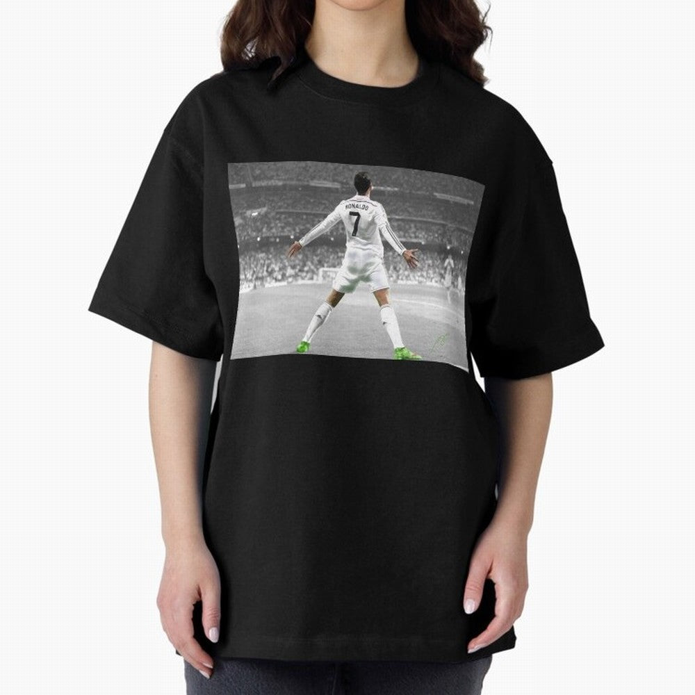 Cristiano Ronaldo 7 Oversized T-Shirt Join Supporters Worldwide for Match Day Hype around FIFA World Cup 2026 USA Canada Mexico, Mbappe, Argentina and Brazil, Classic Soccer Heritage, Championship Pressure, Fan Loyalty and International Pride; Made