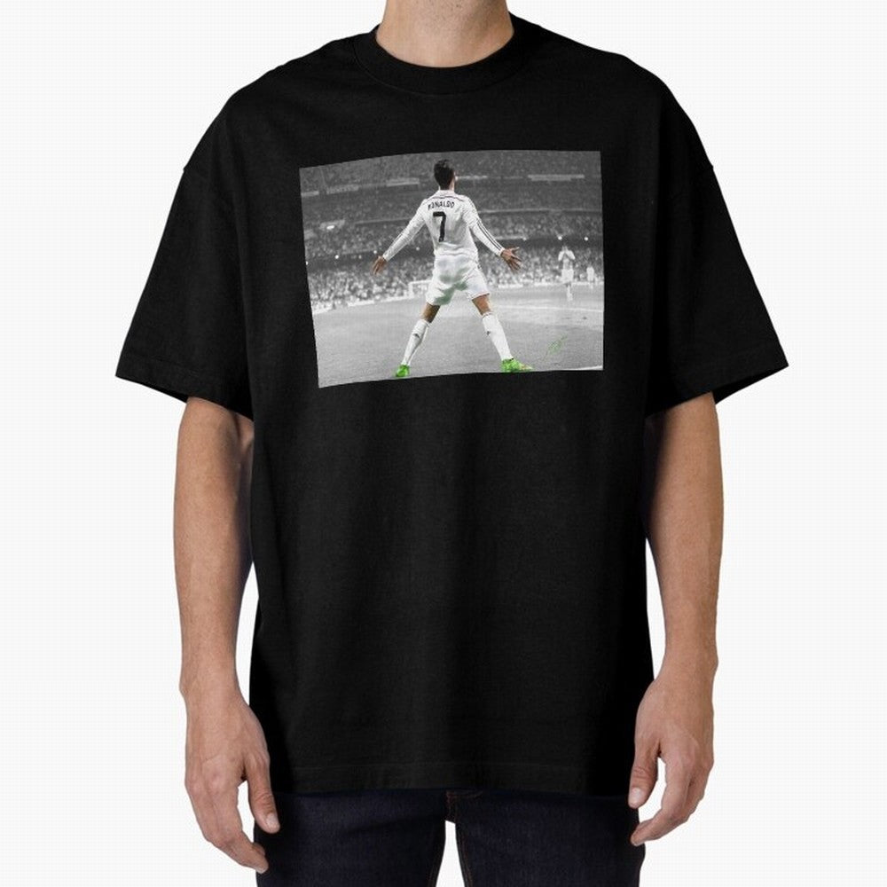 Cristiano Ronaldo 7 Oversized T-Shirt Join Supporters Worldwide for Match Day Hype around FIFA World Cup 2026 USA Canada Mexico, Mbappe, Argentina and Brazil, Classic Soccer Heritage, Championship Pressure, Fan Loyalty and International Pride; Made