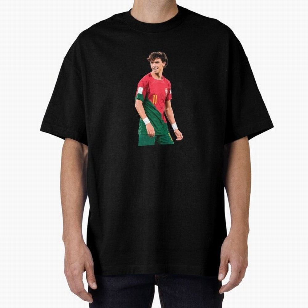 Joao Felix Oversized T-Shirt Carry the Colors and Pride of FIFA World Cup 2026 USA Canada Mexico Inspired by Messi and Cristiano Ronaldo, Portugal Energy, Vintage Soccer Flavor, Modern Football Stars, National Flags and Final Night Emotion; Perfect