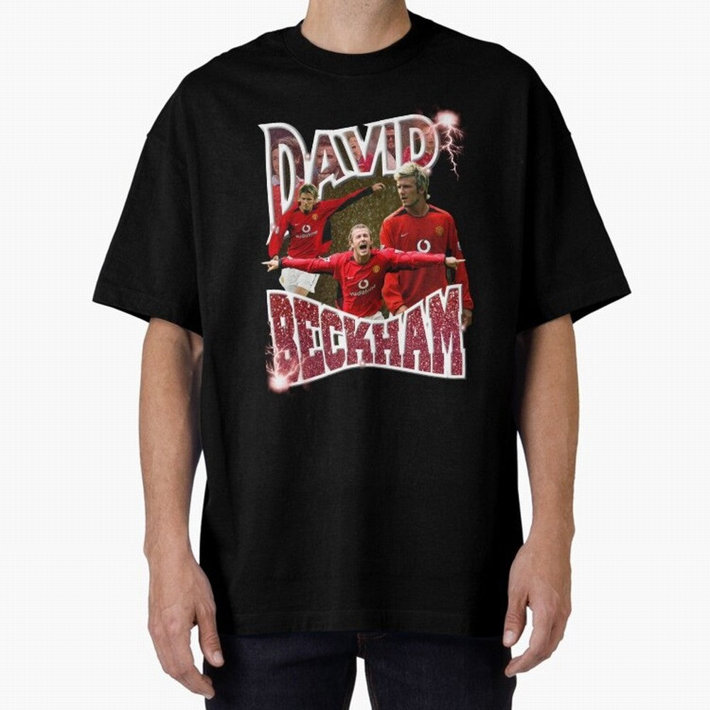 David Beckham Graphic Tee Oversized T-Shirt Capture FIFA World Cup 2026 Group Stage for Fans of Haaland and England and Germany, Bringing Football Passion, Legendary Performances, Festival Vibes and Supporter Community; Made for Die Hard