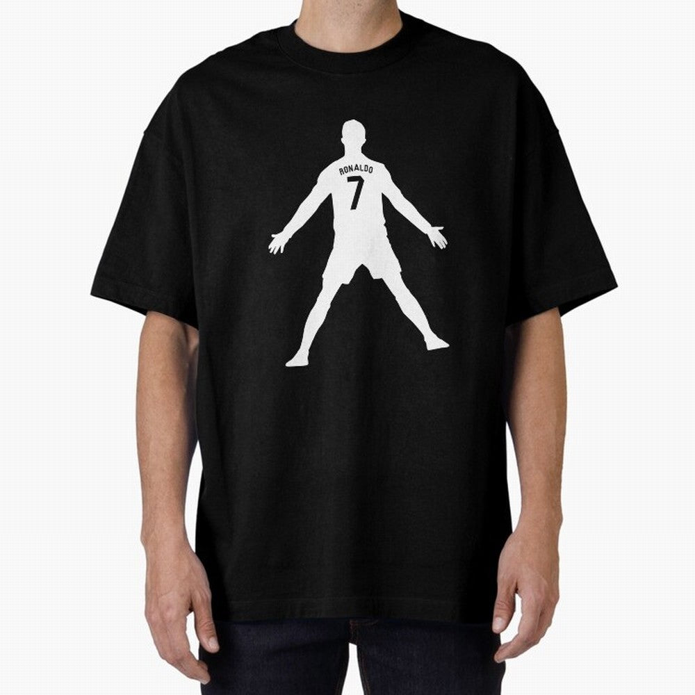 Cristiano Ronaldo Celebration in White Oversized T-Shirt Share the Excitement of Match Day Hype around FIFA World Cup 2026 Group Stage, Haaland and Mbappe, Germany, Championship Spirit, Famous Goals, Roaring Crowds and International Football Unity;