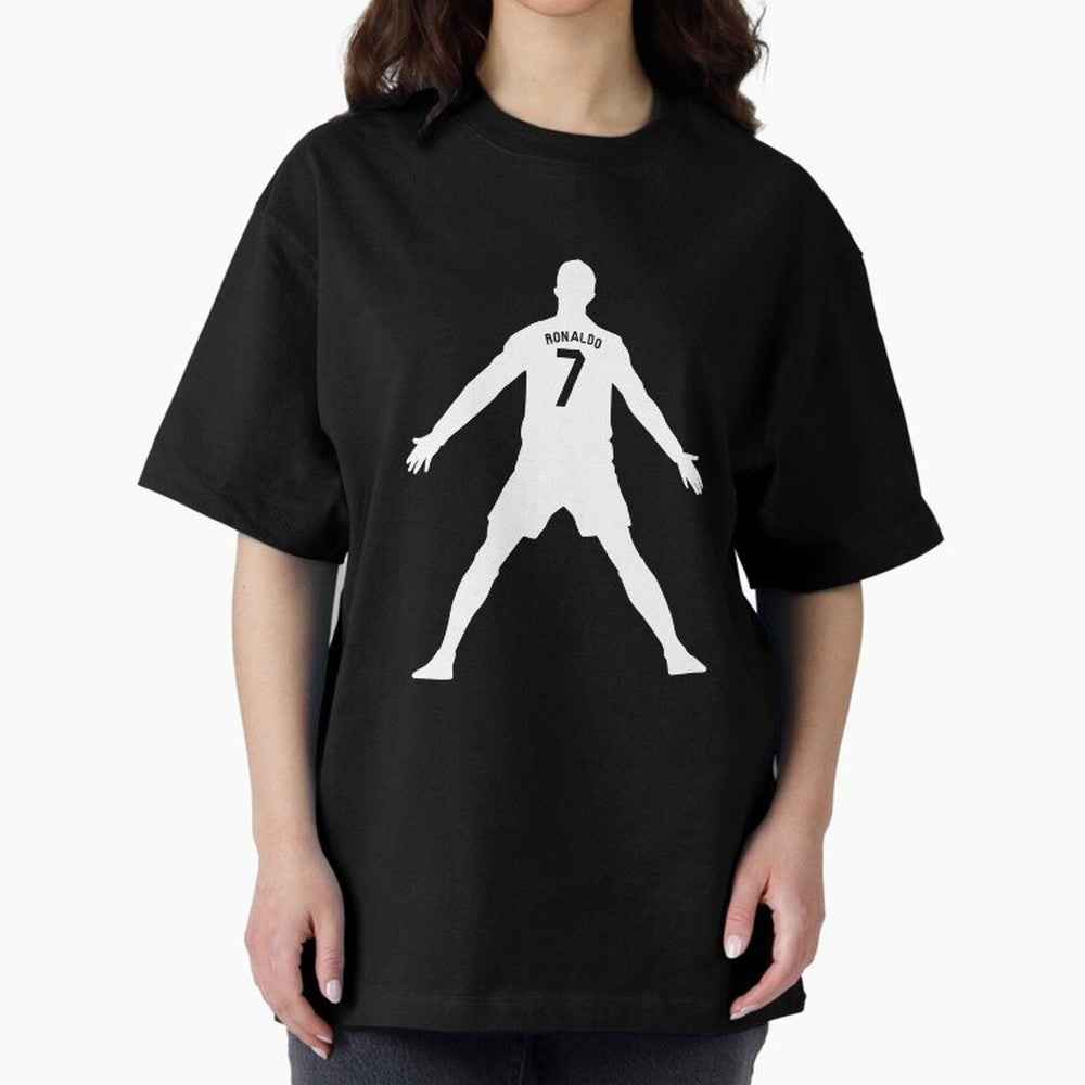 Cristiano Ronaldo Celebration in White Oversized T-Shirt Share the Excitement of Match Day Hype around FIFA World Cup 2026 Group Stage, Haaland and Mbappe, Germany, Championship Spirit, Famous Goals, Roaring Crowds and International Football Unity;