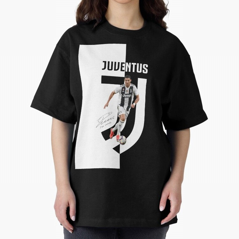 cristiano ronaldo - juventus - soccer top Oversized T-Shirt Discover Match Day Hype around FIFA World Cup 2026 Group Stage, Messi, Argentina and Brazil, Football Festival Excitement, Trophy Ambitions, Country Rivalries and Star Player Buzz; Ideal