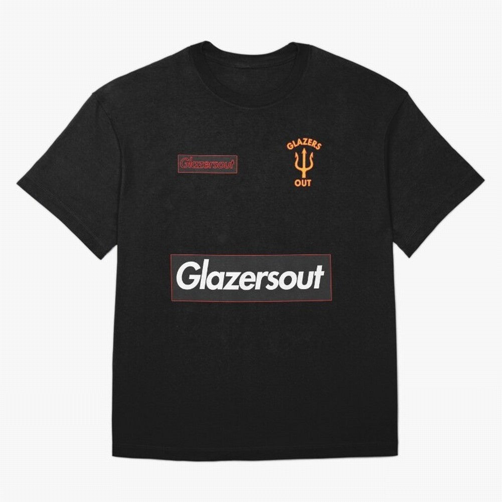 GlazersOut Red Manchester Kit V-Neck Oversized T-Shirt Show Your Tournament Heart for FIFA World Cup 2026 Centered on Cristiano Ronaldo, Haaland and CR7, England Energy, Supporter Pride, Iconic Celebrations, Legendary Names and Global Match Day
