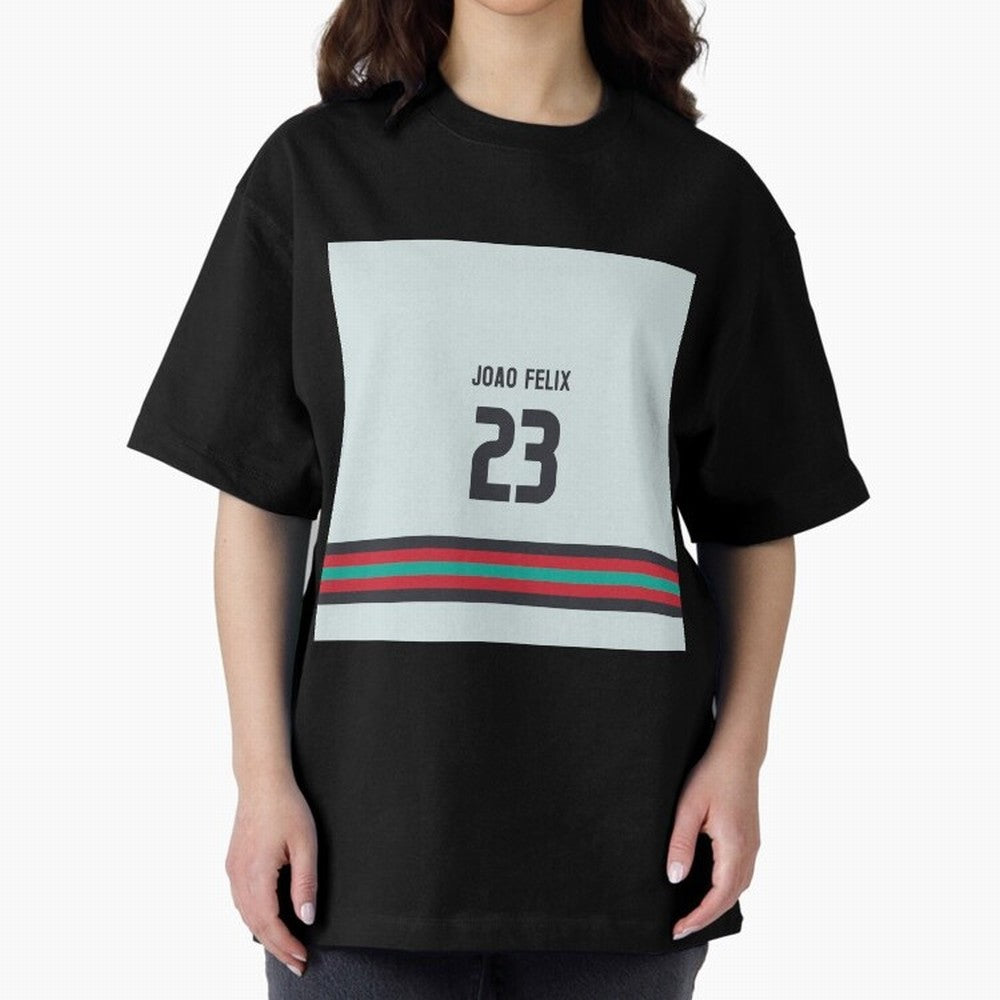 Joao Felix Portugal Away Oversized T-Shirt Feel Global Football Passion for FIFA World Cup 2026, Connected to Neymar, Haaland and Cristiano Ronaldo, England, Game Day Rituals, Football Legends, Country Pride and the Road to the Final; Ideal for