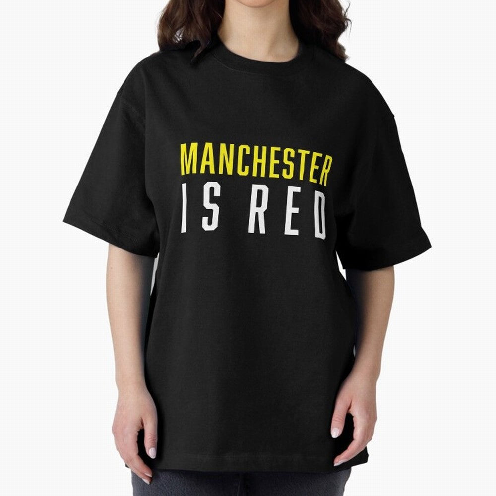 Manchester is Red Oversized T-Shirt Show Passion for the Stars of the FIFA World Cup 2026 Group Stage Journey through CR7 Highlights, Argentina Pride, Worldwide Fan Energy, Dramatic Goals, Stadium Lights and Championship Celebrations; Ideal for