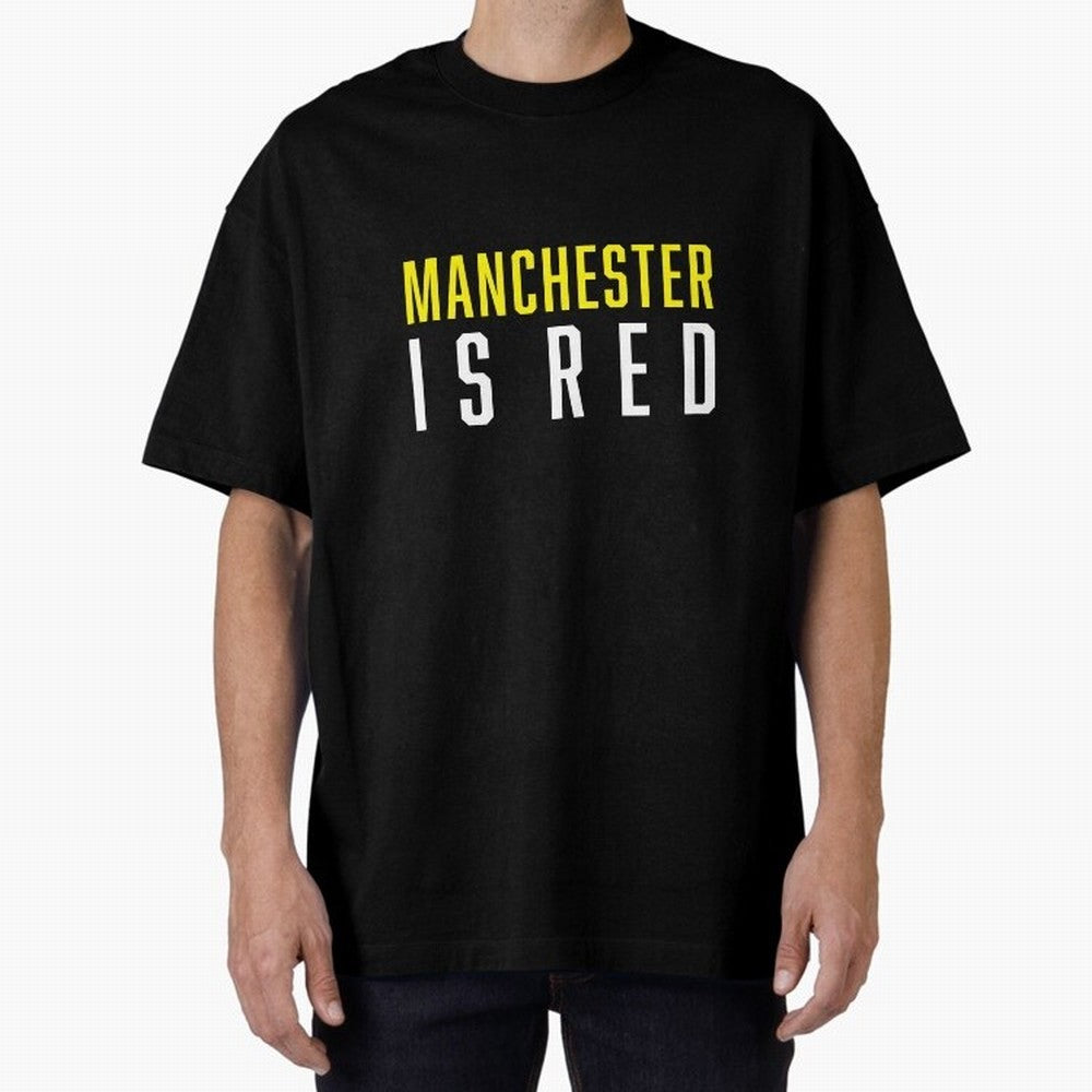 Manchester is Red Oversized T-Shirt Show Passion for the Stars of the FIFA World Cup 2026 Group Stage Journey through CR7 Highlights, Argentina Pride, Worldwide Fan Energy, Dramatic Goals, Stadium Lights and Championship Celebrations; Ideal for
