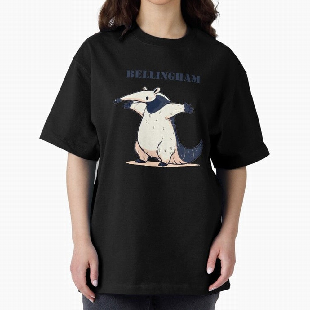 Celebration Bellingham Tamandua Oversized T-Shirt Show Match Day Excitement for FIFA World Cup 2026 USA Canada Mexico Spirit, Made for England and Germany, Messi, Championship Spirit, Famous Goals, Roaring Crowds and International Football Unity;