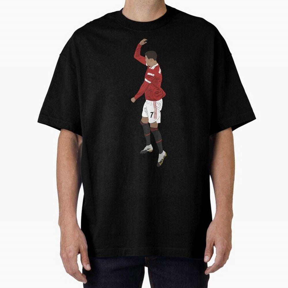 Cristiano Ronaldo Pirouette Siuuuu Goal Celebration Oversized T-Shirt Join FIFA World Cup 2026 Group Stage Spirit, Driven by Portugal, Spain and Germany, Mbappe, Stadium Memories, Football Loyalty, International Chants and Championship Tradition;