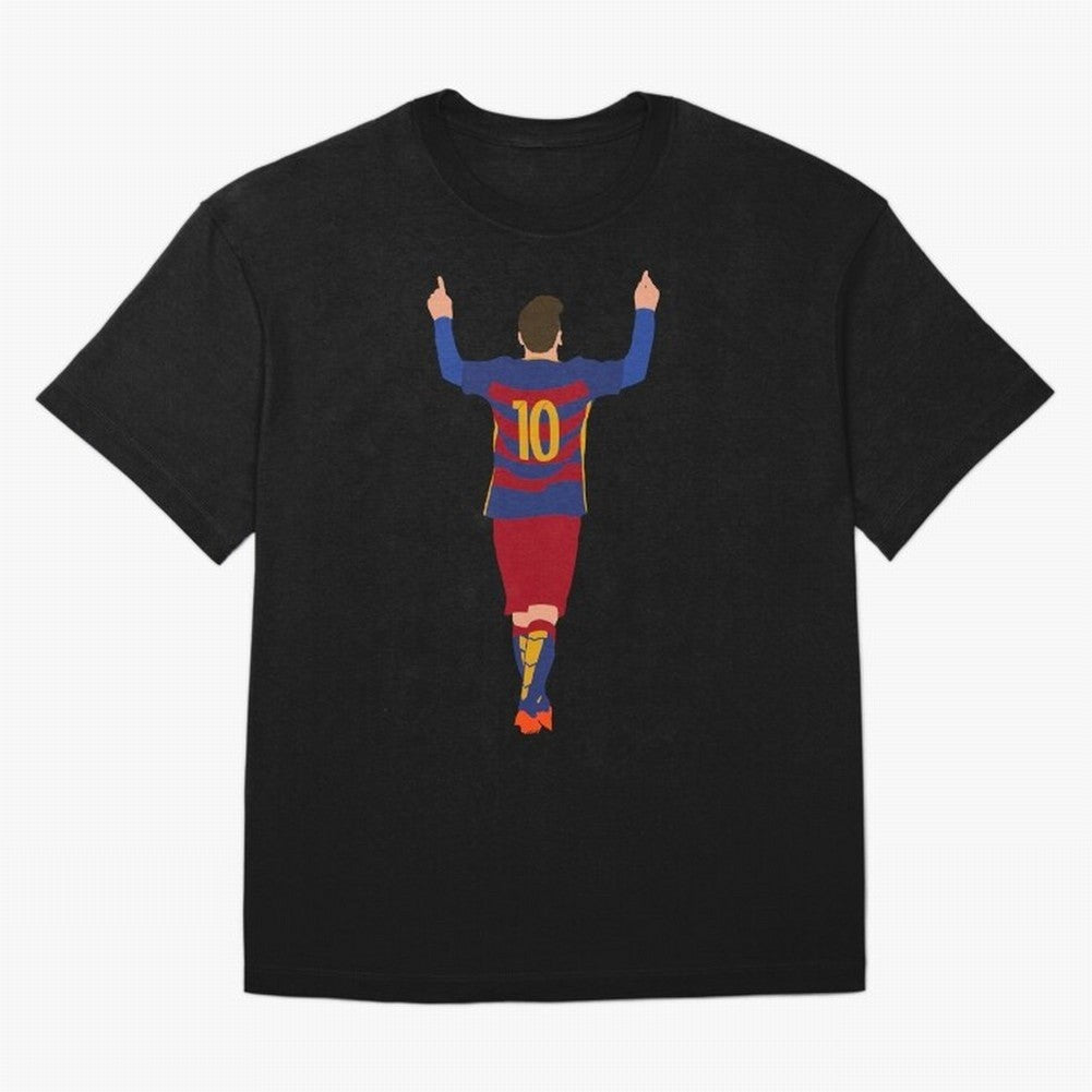 Lionel Messi - Fc Barcelona #s14 Oversized T-Shirt Capture Match Day Hype around FIFA World Cup 2026, Cristiano Ronaldo, Haaland and CR7, Argentina and Brazil, Retro Football Energy, Iconic Rivalries, Trophy Chase Drama and Stadium Atmosphere;