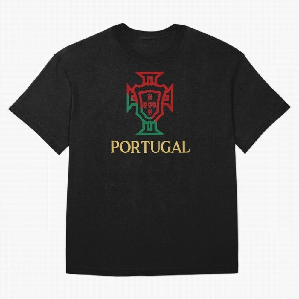 Portugal Tuga D Gold Oversized T-Shirt Represent Football Lovers during Match Day Hype around FIFA World Cup 2026 Group Stage, Haaland, Brazil, Portugal and Argentina, Game Day Rituals, Football Legends, Country Pride and the Road to the Final;