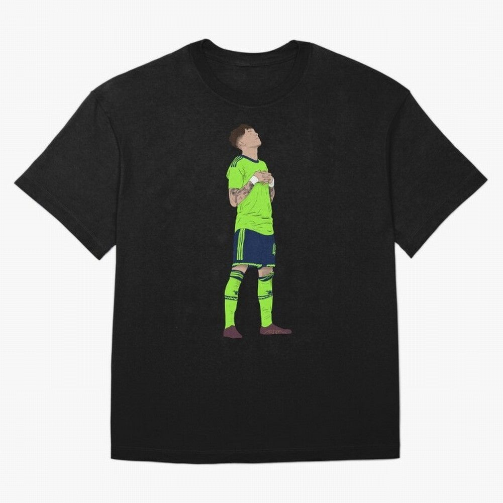 Alejandro Garnacho Ronaldo Peace Goal Celebration Oversized T-Shirt Show Support during FIFA World Cup 2026 USA Canada Mexico Spirit, Filled with Argentina, France and Brazil, CR7 and Messi, Soccer Culture, Superstar Moments, National Team Dreams